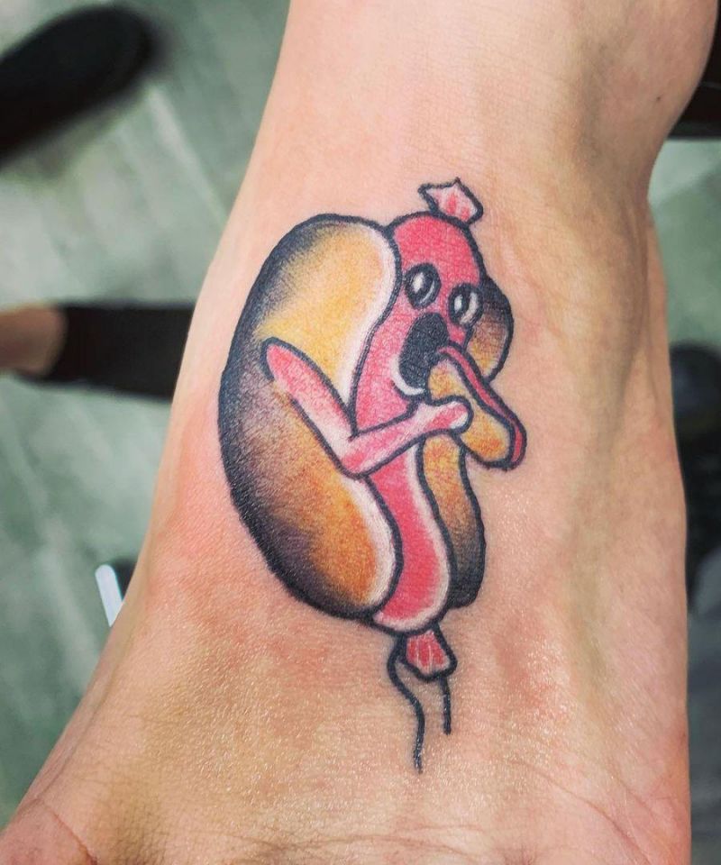 30 Cute Hot Dog Tattoos You Must Love