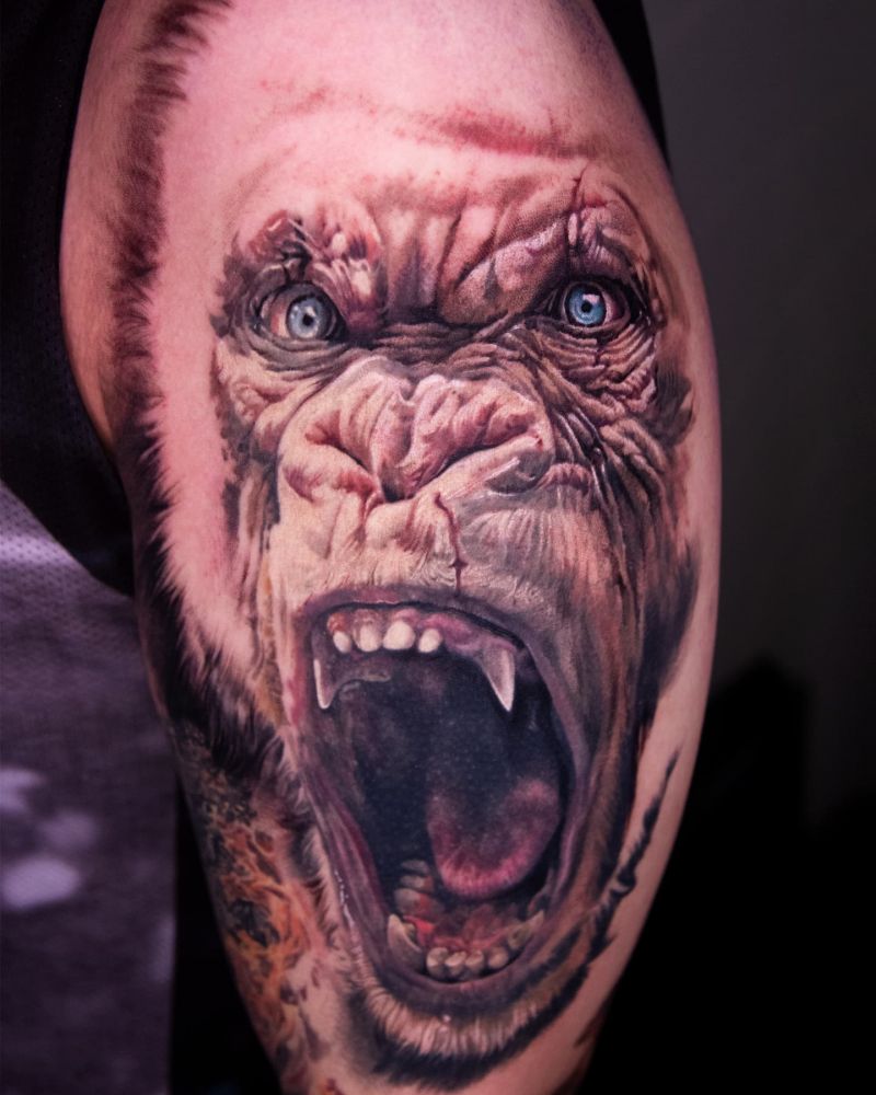 30 Amazing King Kong Tattoos You Must Love