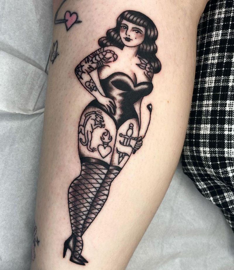 30 Pretty Pin Up Girl Tattoos You Must See