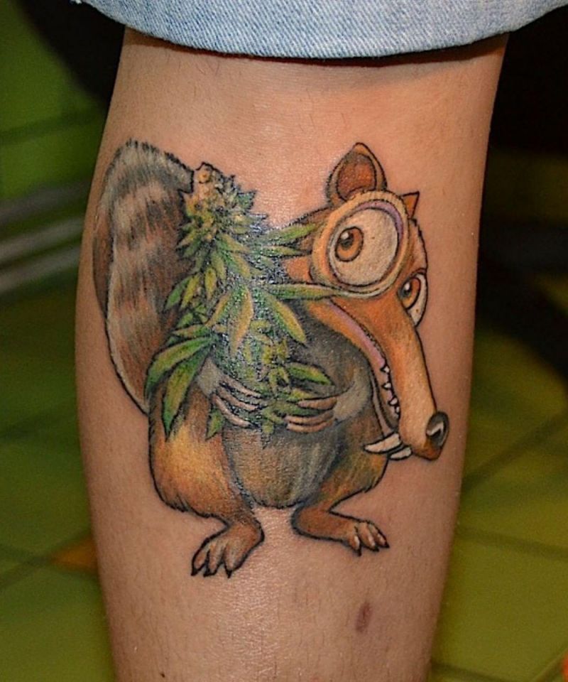 30 Funny Scrat Tattoos You Must Love