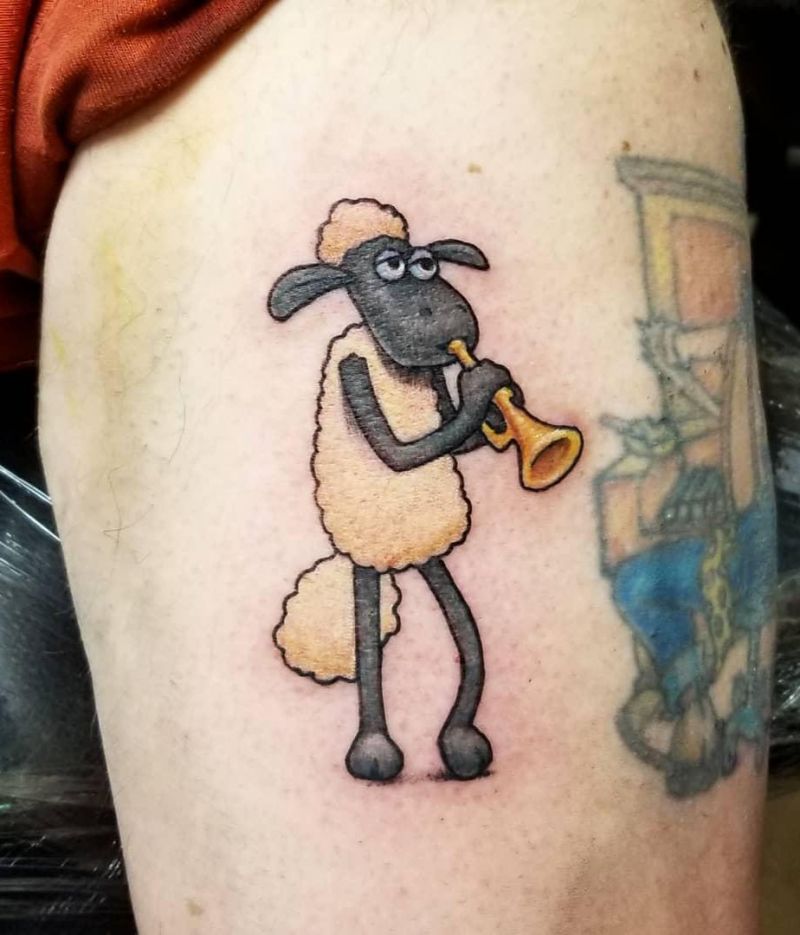 21 Cute Shaun The Sheep Tattoos You Can Copy