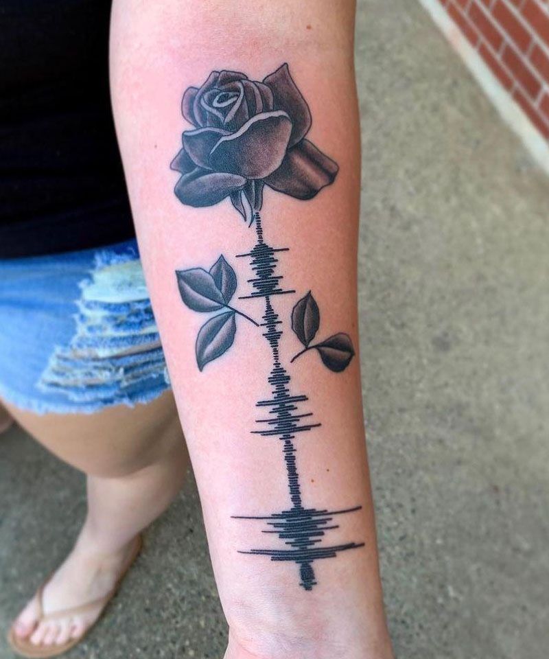 30 Pretty Soundwave Tattoos for Your Inspiration