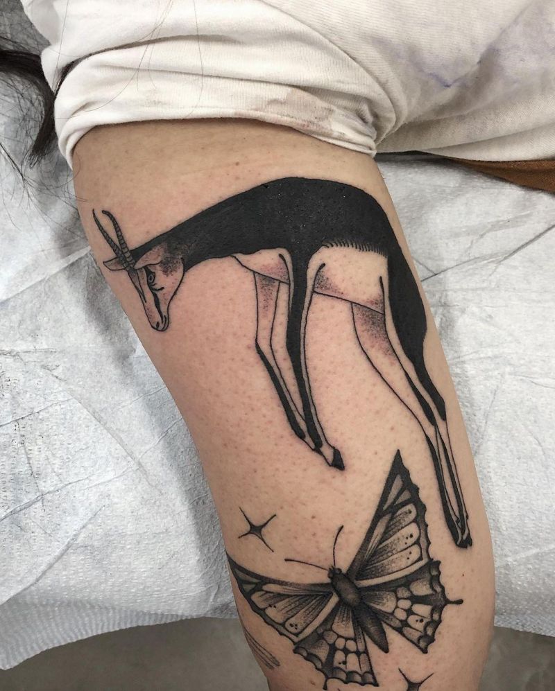 30 Unique Springbok Tattoos You Must Love