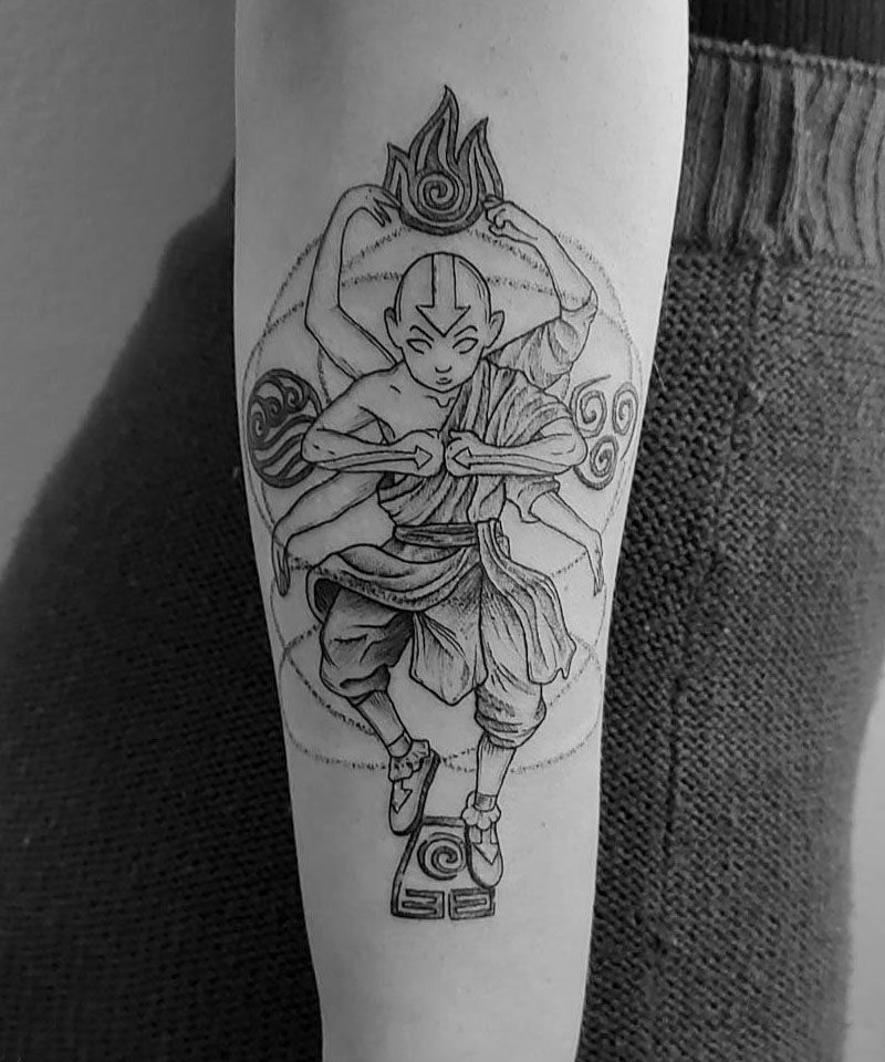 30 Unique Aang Tattoos to Inspire You