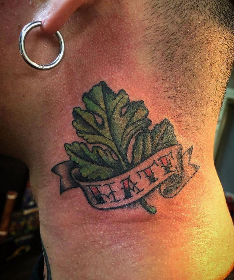 28 Unique Coriander Tattoos You Must Love