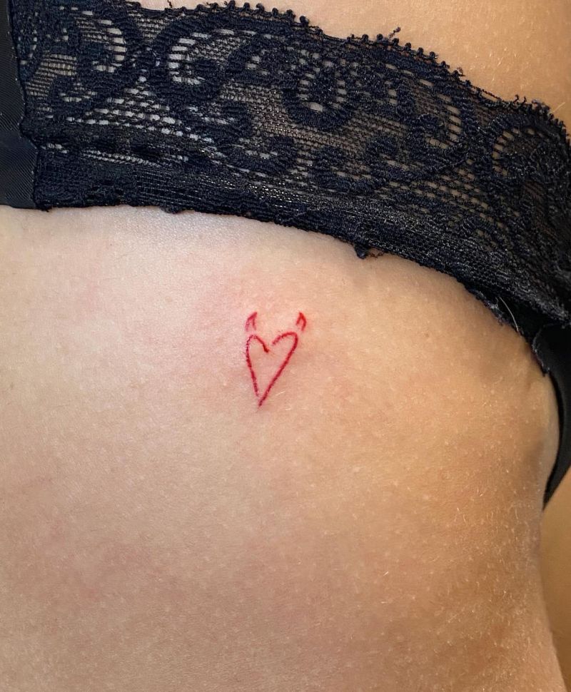 23 Unique Devil Heart Tattoos You Can Copy