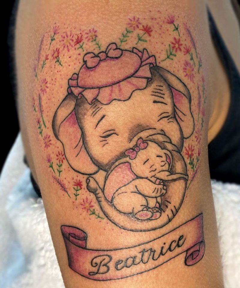 30 Cute Dumbo Tattoos for Your Inspiration