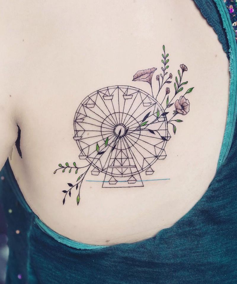 30 Pretty Ferris Wheel Tattoos You Must Try