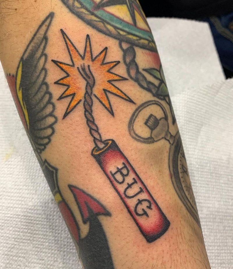 30 Unique Firecracker Tattoos You Must Love