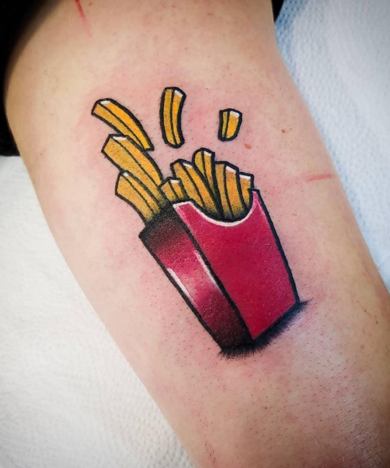 30 Unique French Fries Tattoos for Your Inspiration