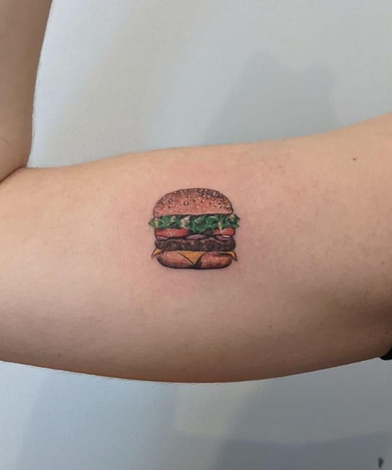 30 Unique Hamburger Tattoos to Inspire You