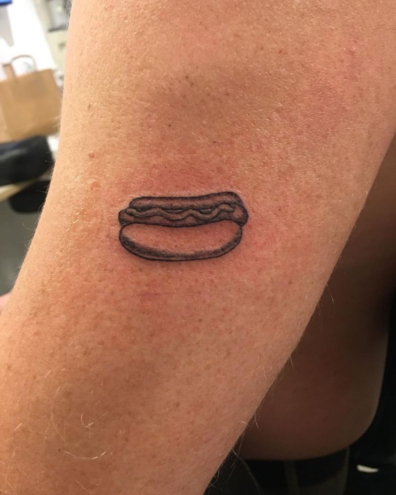 30 Cute Hot Dog Tattoos You Must Love