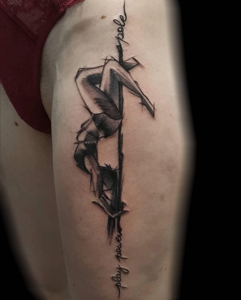 30 Pretty Pole Dance Tattoos Improve Your Temperament