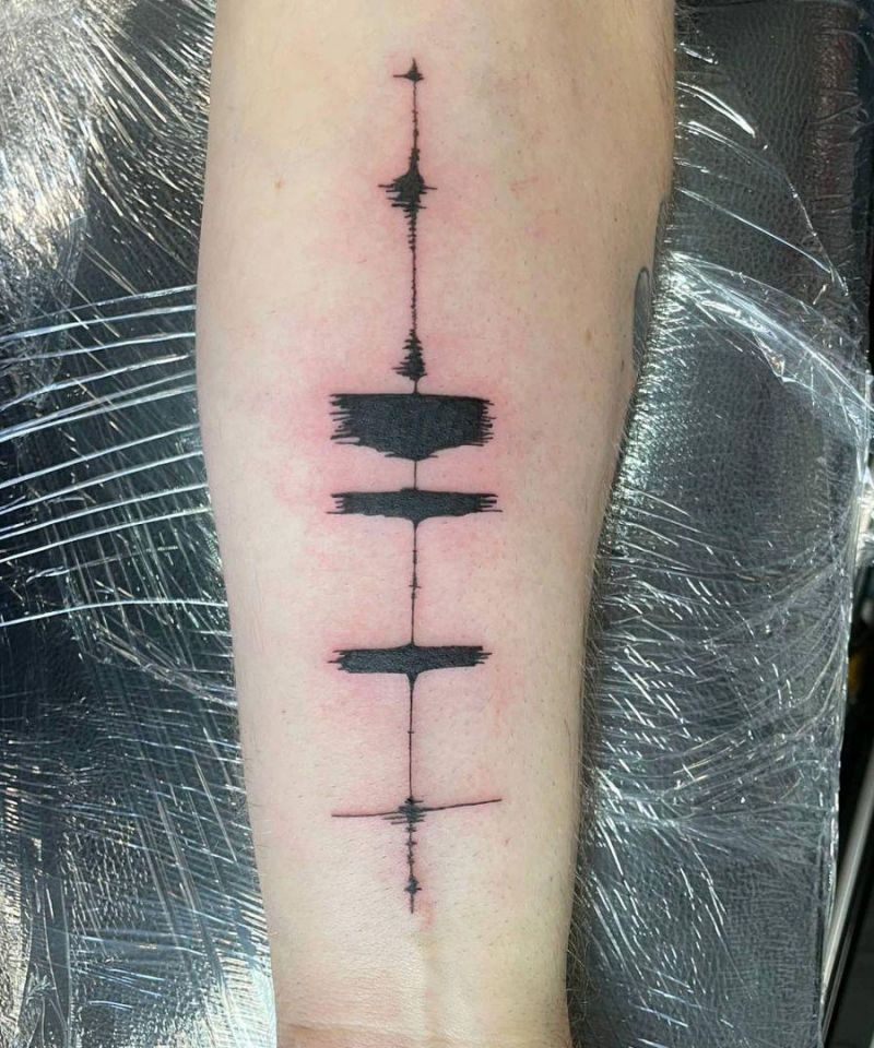 30 Pretty Soundwave Tattoos for Your Inspiration