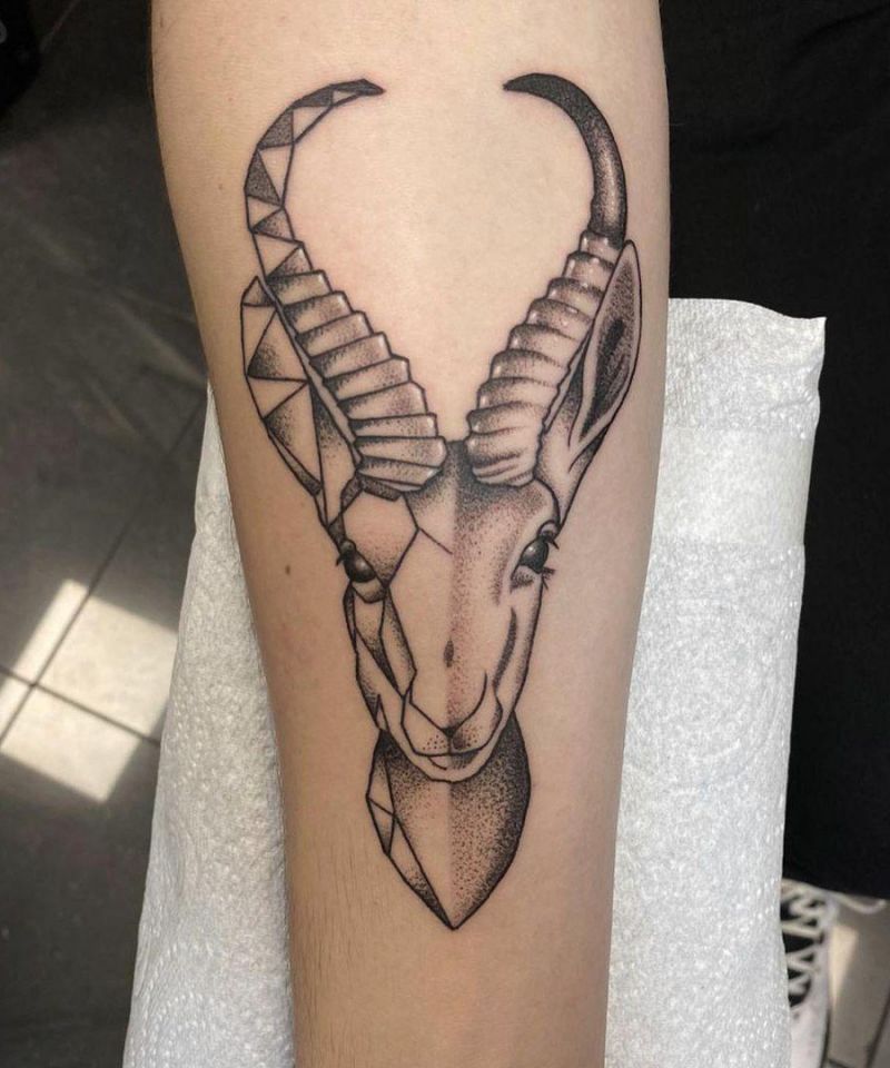 30 Unique Springbok Tattoos You Must Love