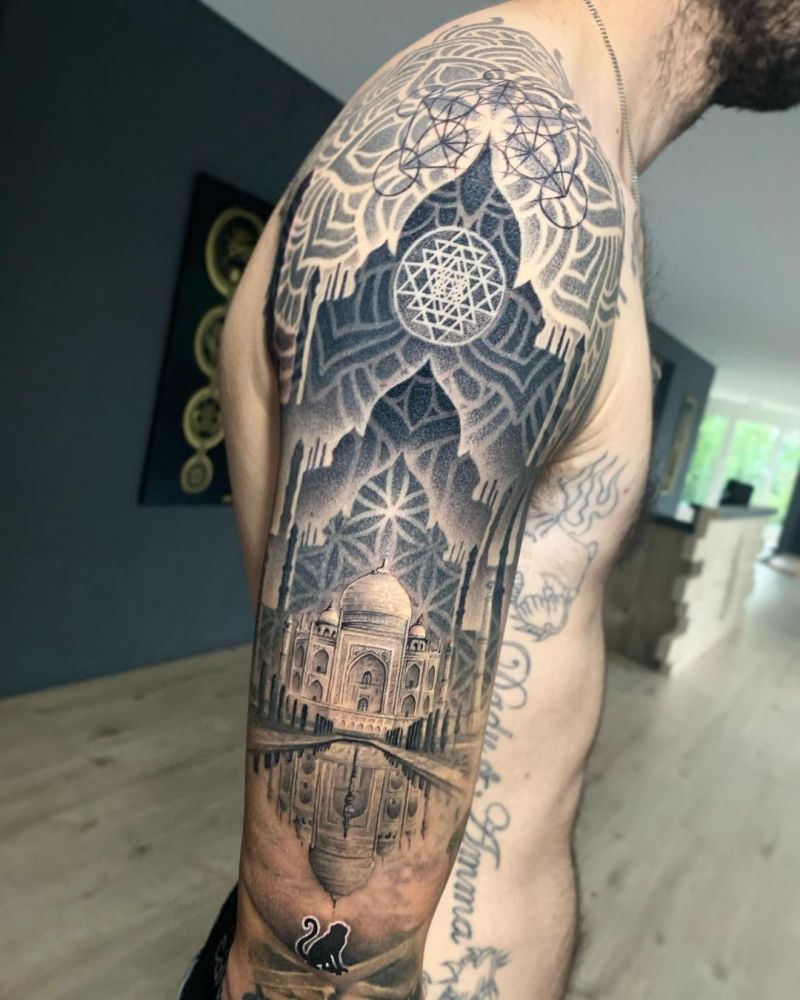 30 Exciting Taj Mahal Tattoos Give You Inspiration