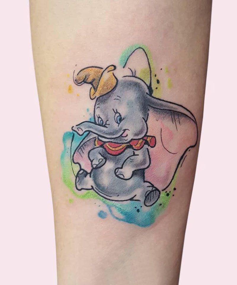 30 Cute Dumbo Tattoos for Your Inspiration