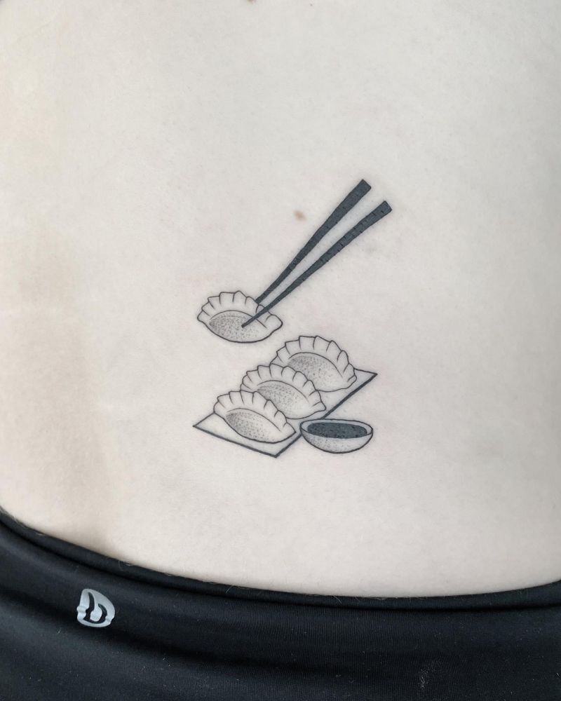 30 Unique Dumpling Tattoos Give You The Enjoyment of Delicious Food