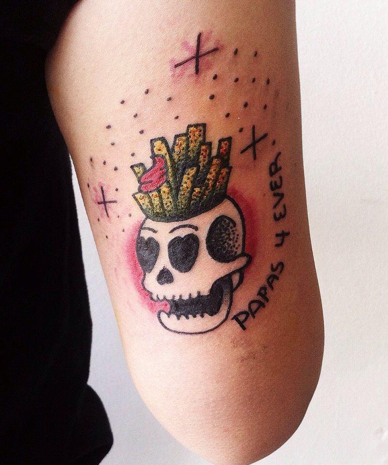 30 Unique French Fries Tattoos for Your Inspiration