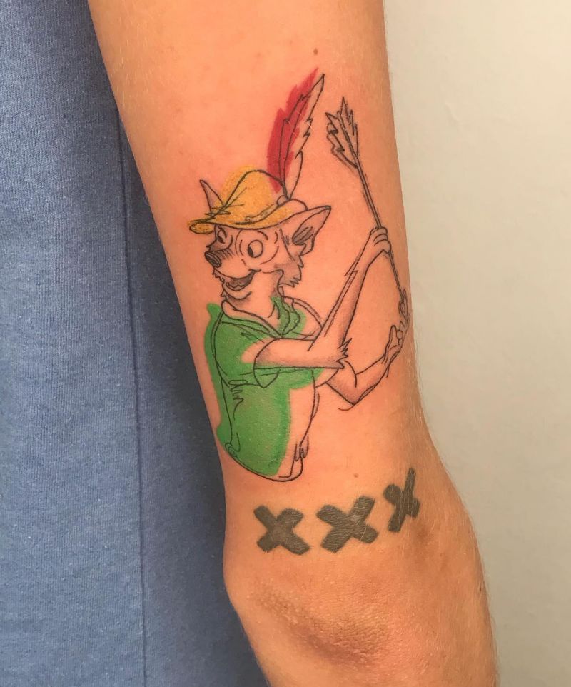 30 Cute Robin Hood Tattoos You Must Love