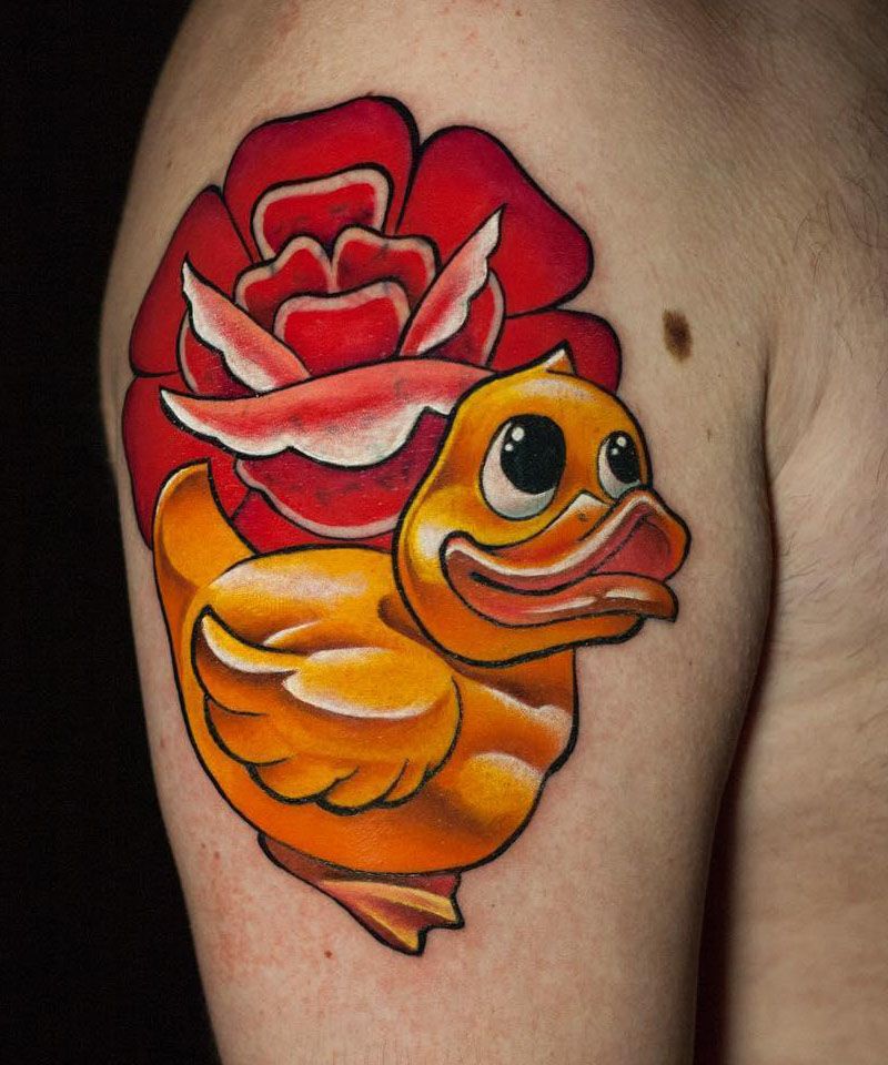 30 Cute Rubber Duck Tattoos You Can Copy