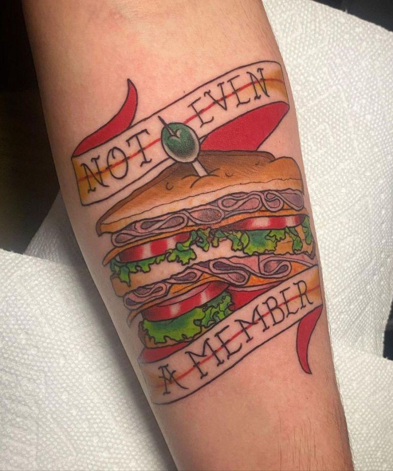 30 Unique Sandwich Tattoos for Your Inspiration