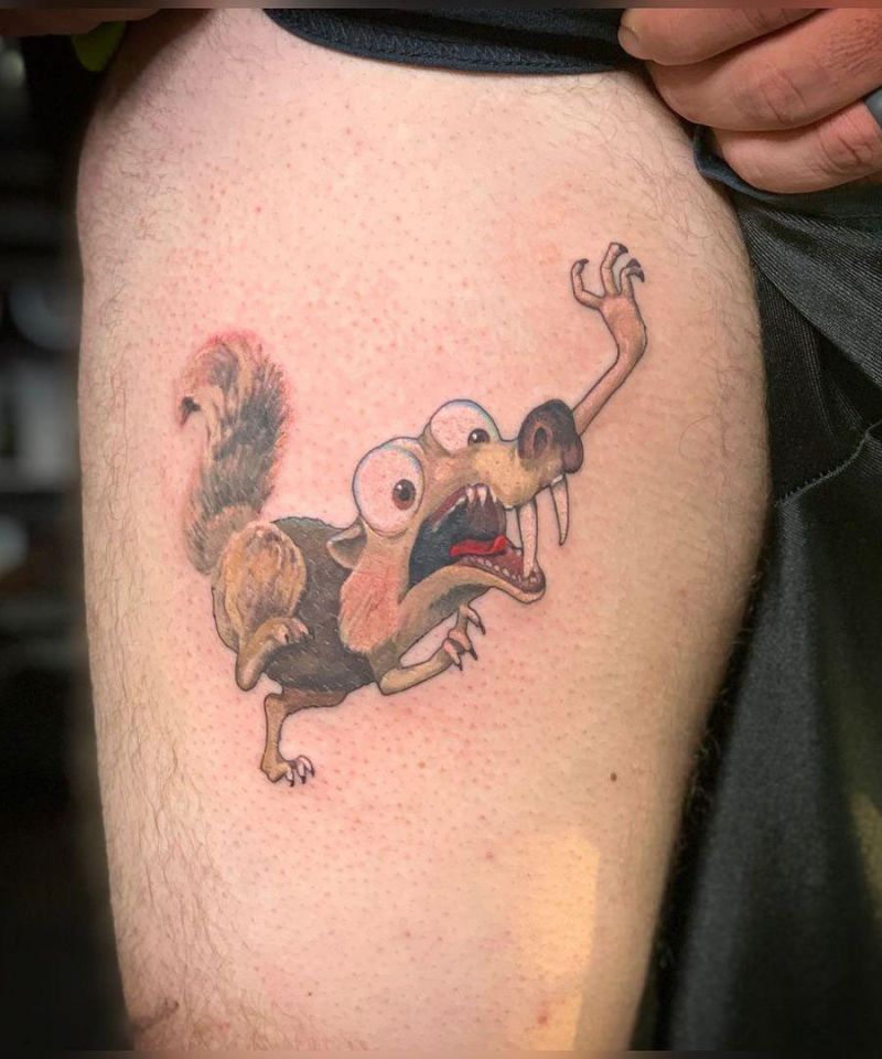 30 Funny Scrat Tattoos You Must Love