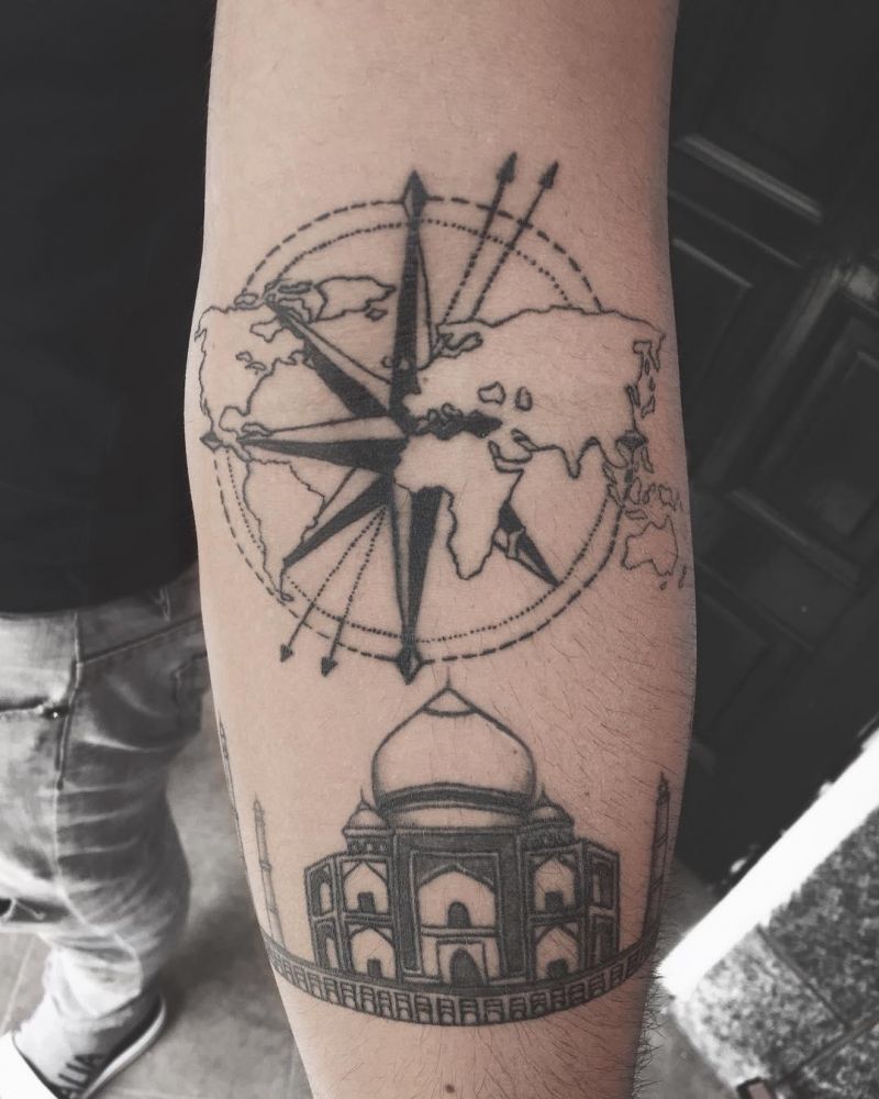 30 Exciting Taj Mahal Tattoos Give You Inspiration