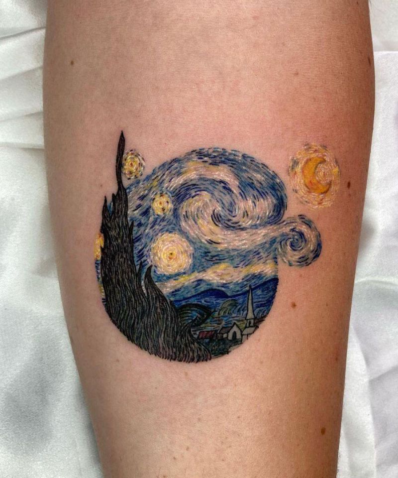 30 Pretty Van Gogh Tattoos for Your Inspiration