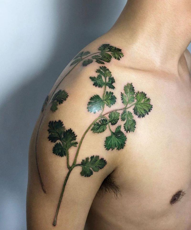 28 Unique Coriander Tattoos You Must Love