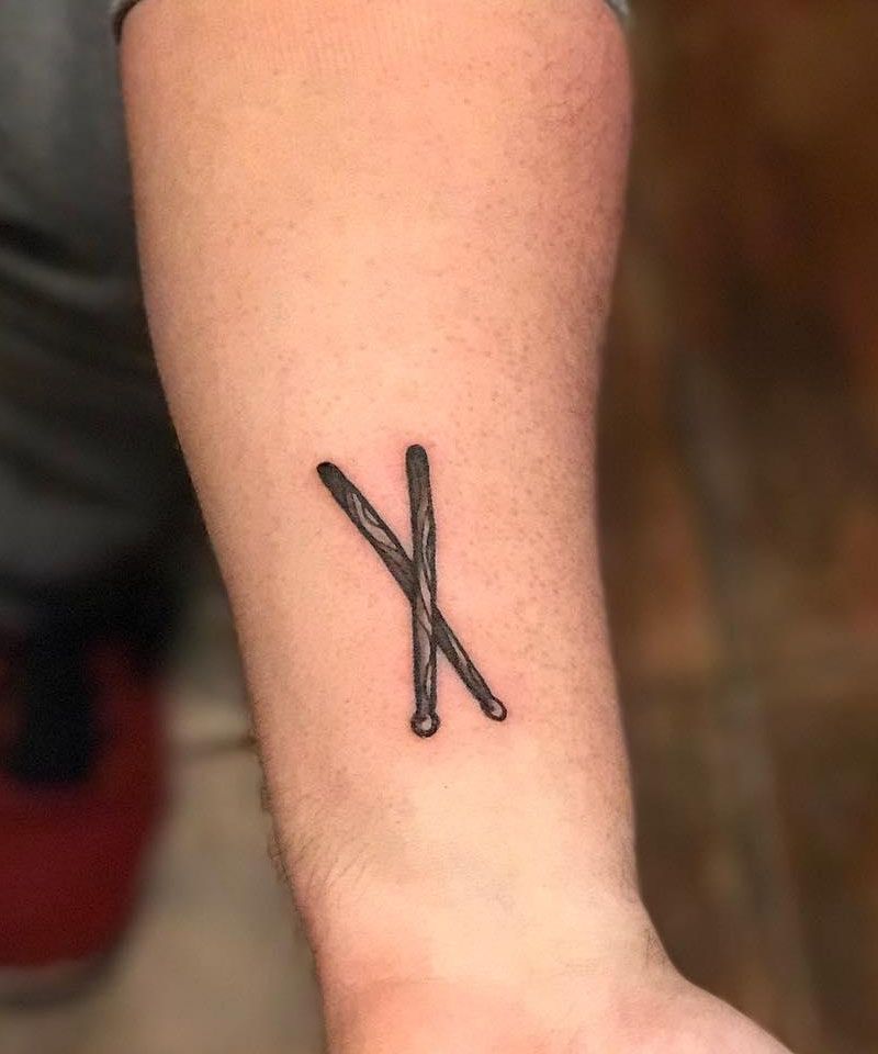 30 Unique Drumstick Tattoos to Inspire You