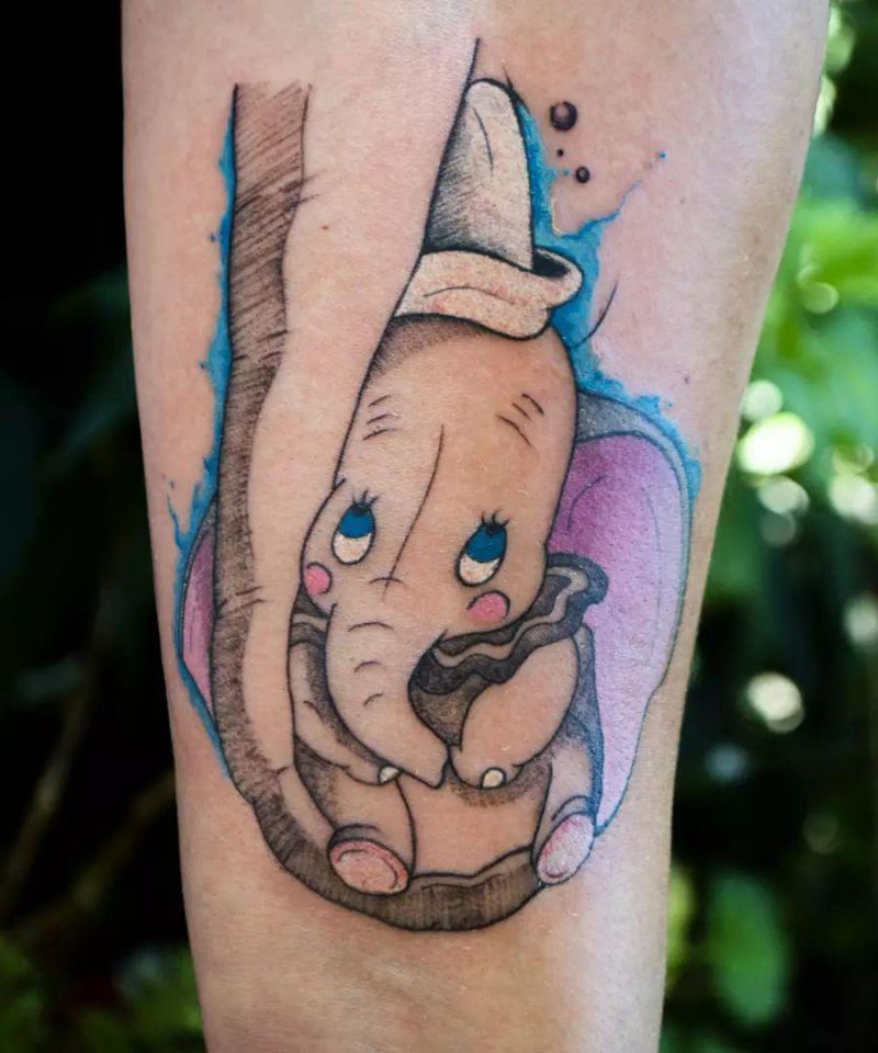 30 Cute Dumbo Tattoos for Your Inspiration