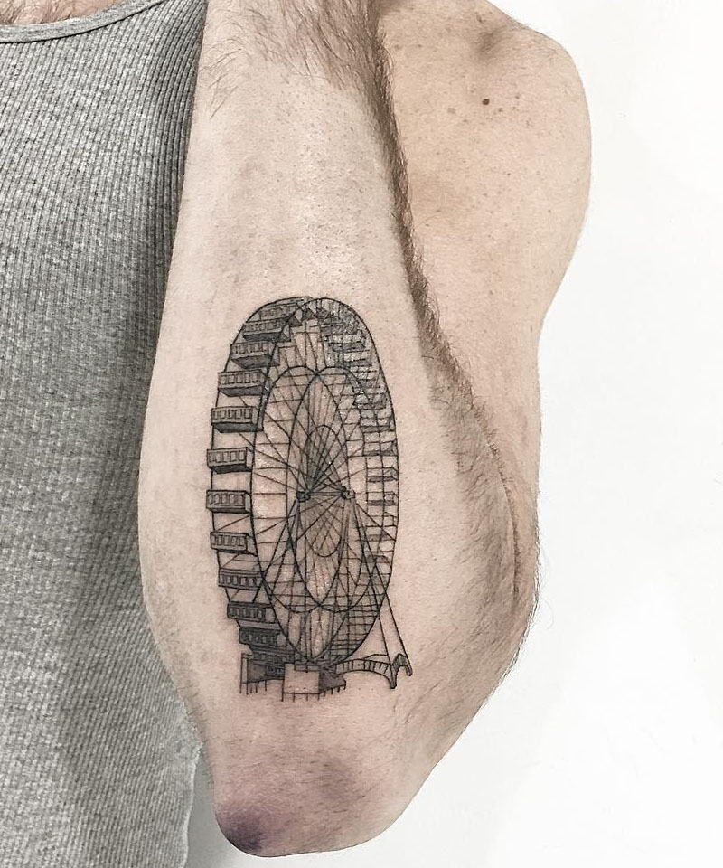 30 Pretty Ferris Wheel Tattoos You Must Try