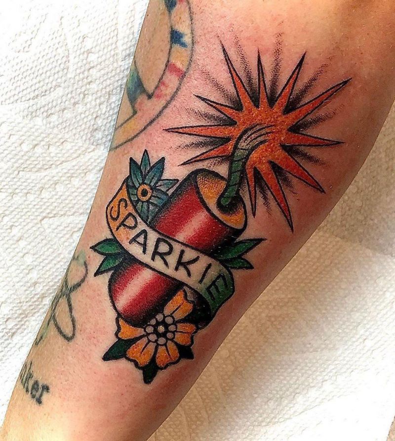 30 Unique Firecracker Tattoos You Must Love