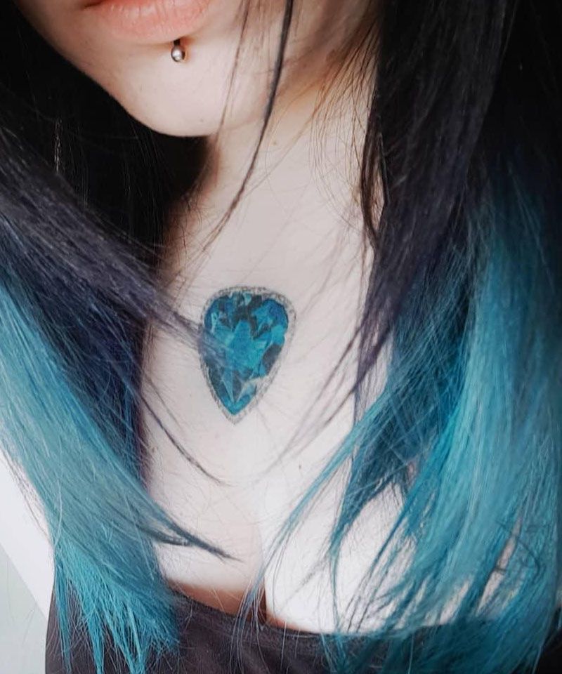 30 Pretty Heart of The Ocean Tattoos You Must Try