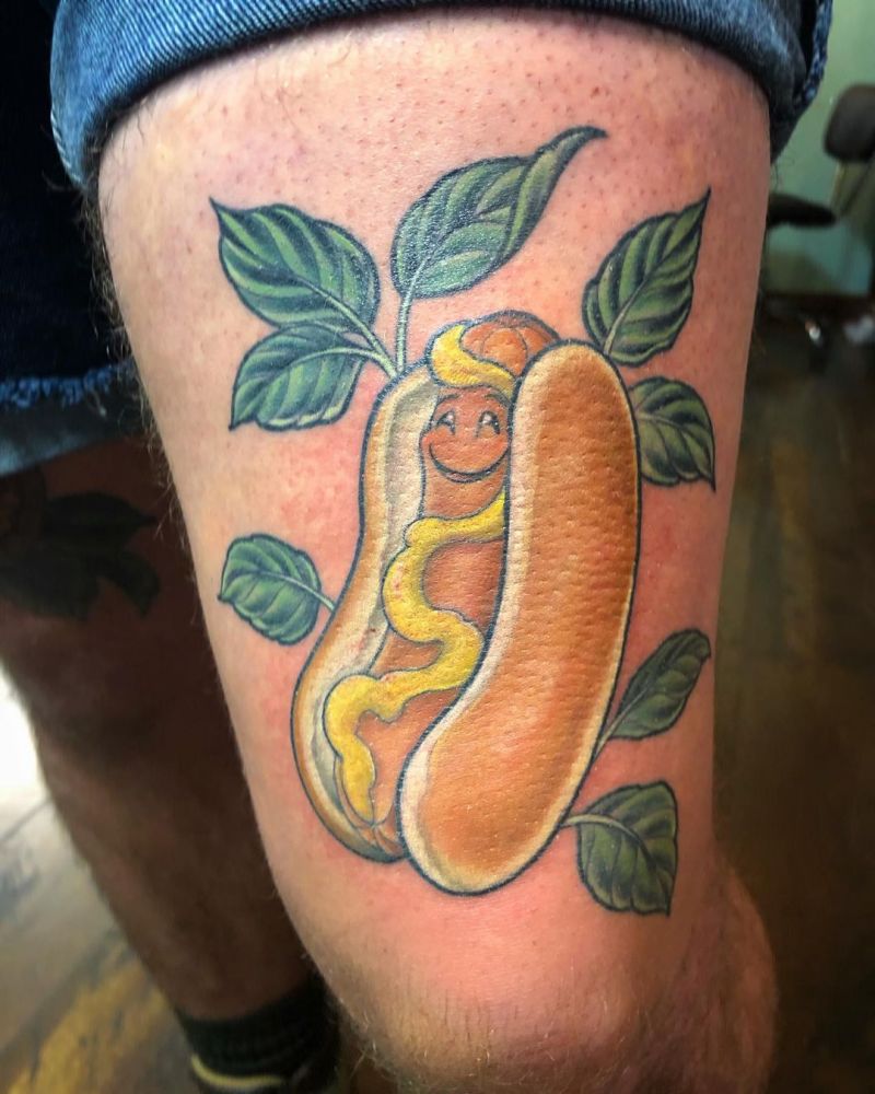 30 Cute Hot Dog Tattoos You Must Love