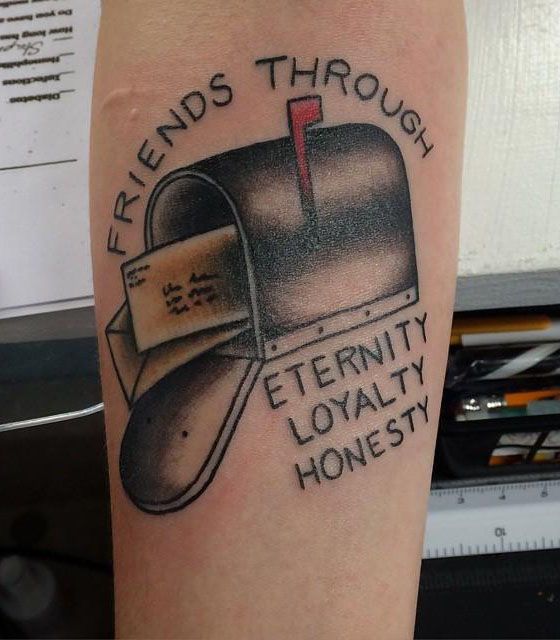 29 Unique Mailbox Tattoos Give You Ideas