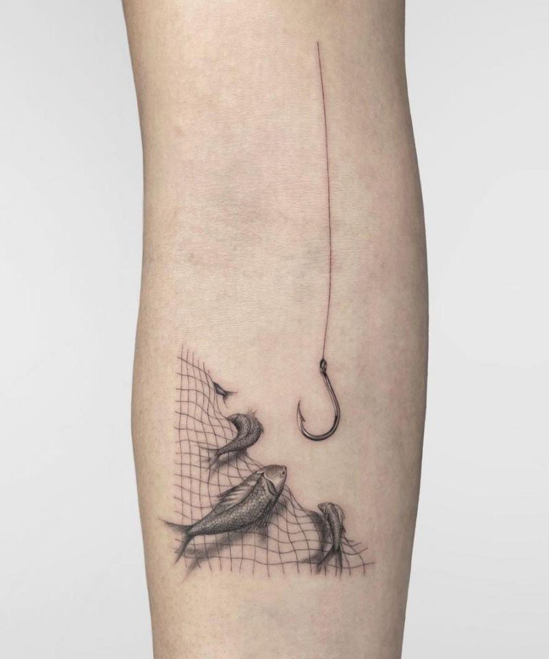 30 Pretty Net Tattoos You Must Love