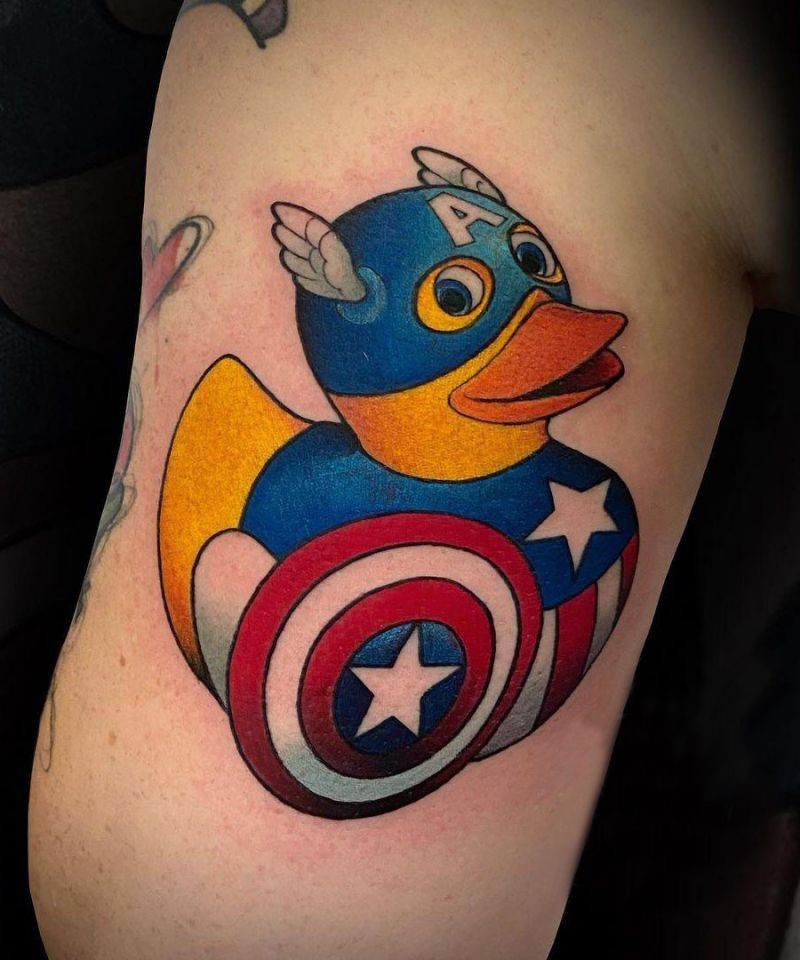 30 Cute Rubber Duck Tattoos You Can Copy