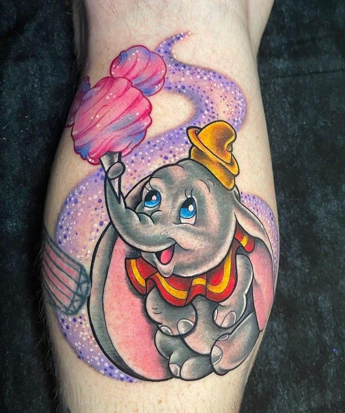 30 Cute Dumbo Tattoos for Your Inspiration