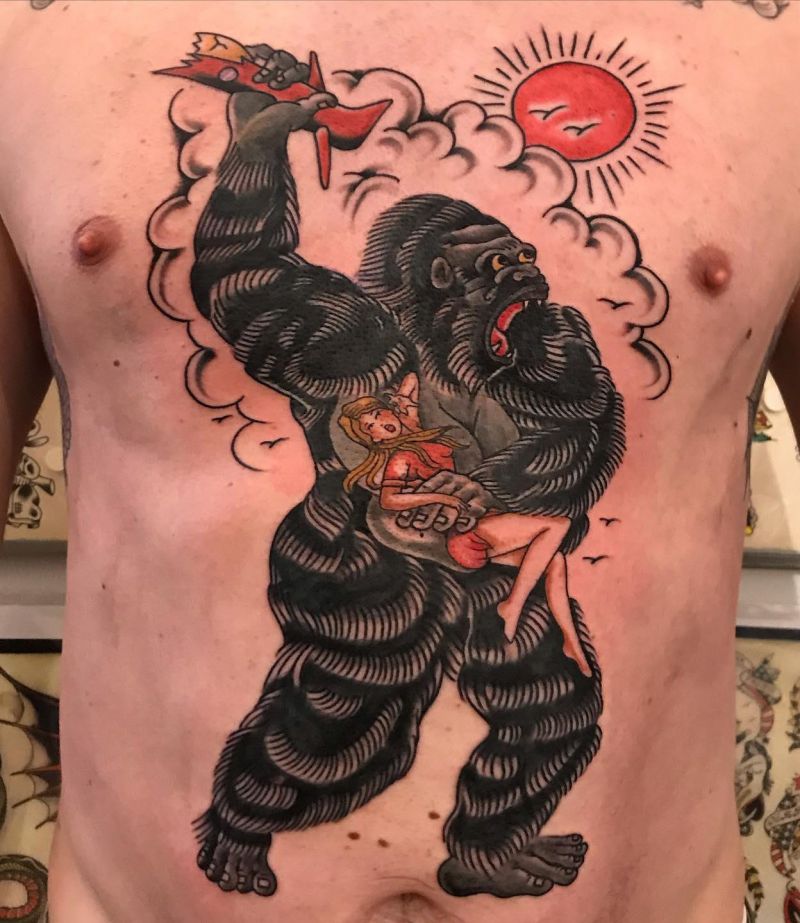 30 Amazing King Kong Tattoos You Must Love