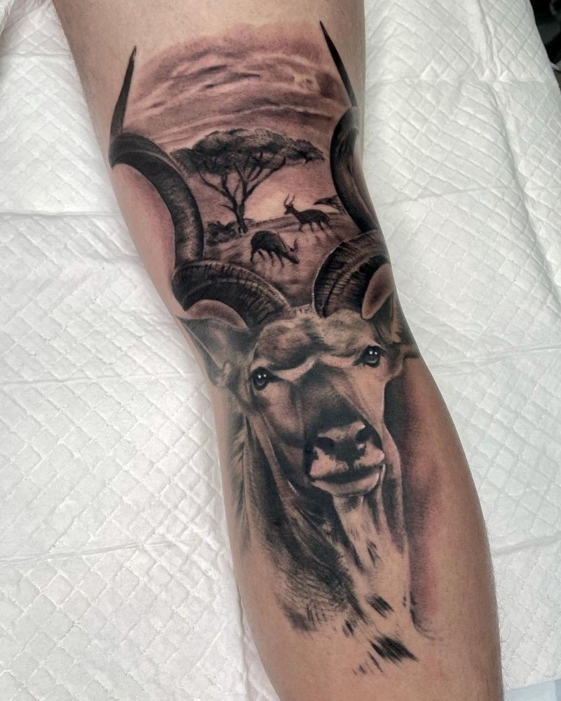 30 Unique Kudu Tattoos You Can Copy