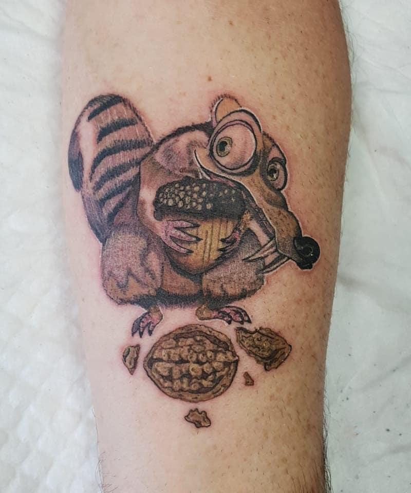 30 Funny Scrat Tattoos You Must Love