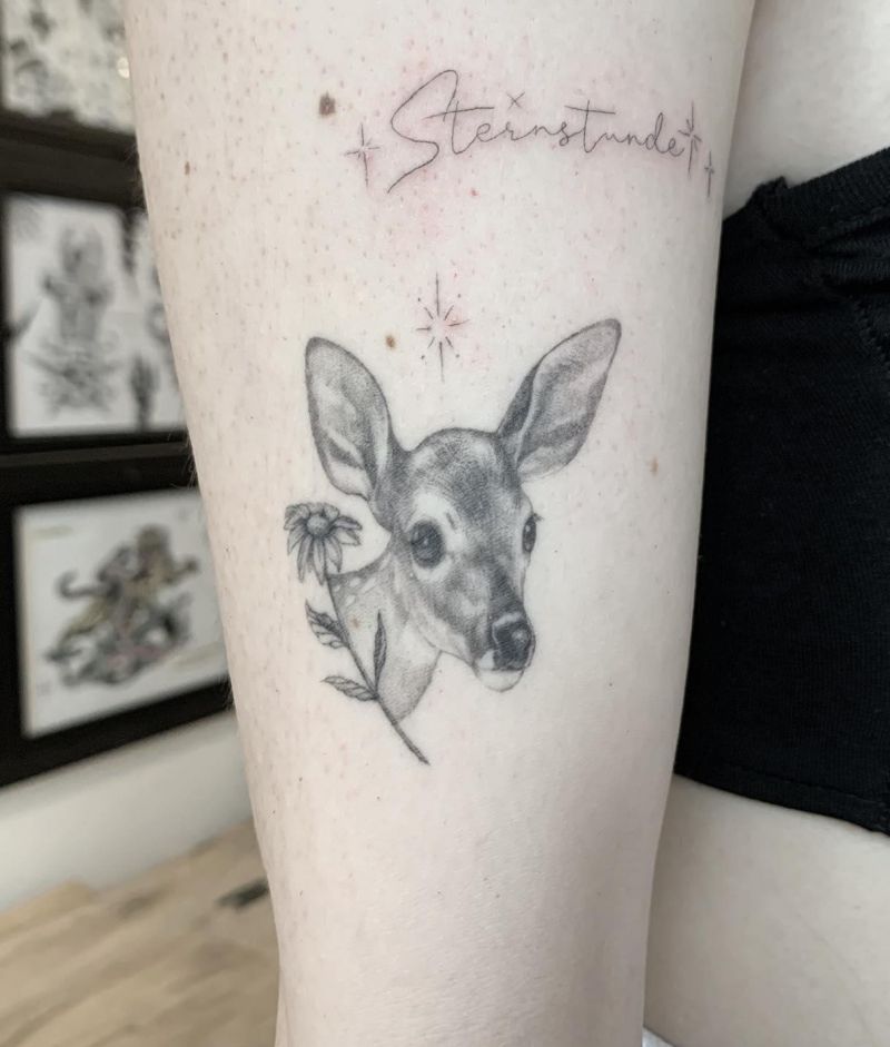 30 Cute Bambi Tattoos You Can Copy