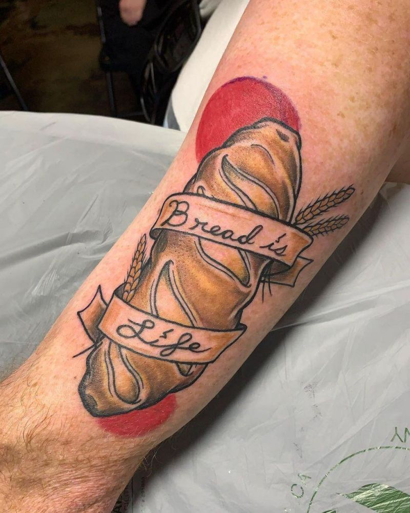 30 Unique Bread Tattoos You Must Love