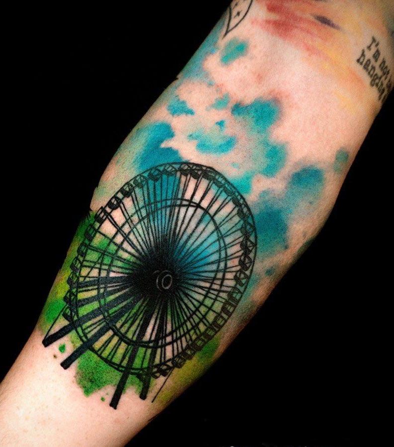 30 Pretty Ferris Wheel Tattoos You Must Try