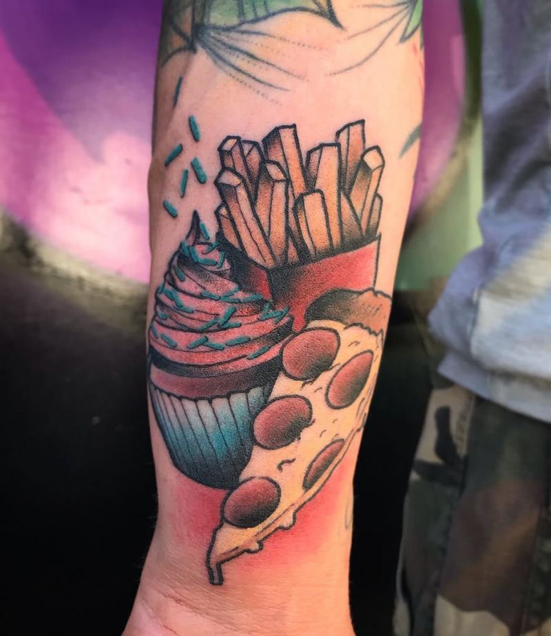 30 Unique French Fries Tattoos for Your Inspiration