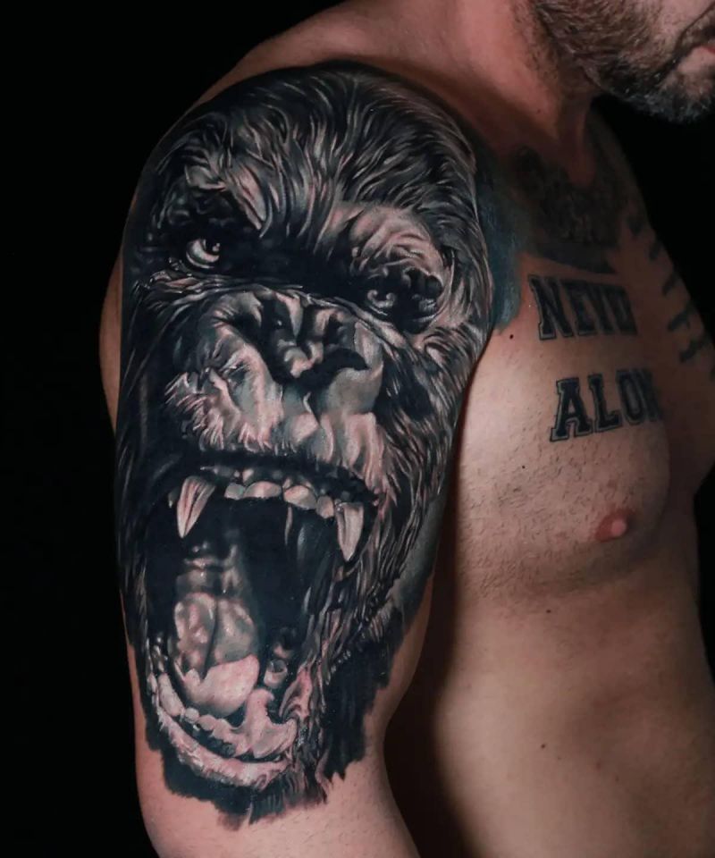 30 Amazing King Kong Tattoos You Must Love