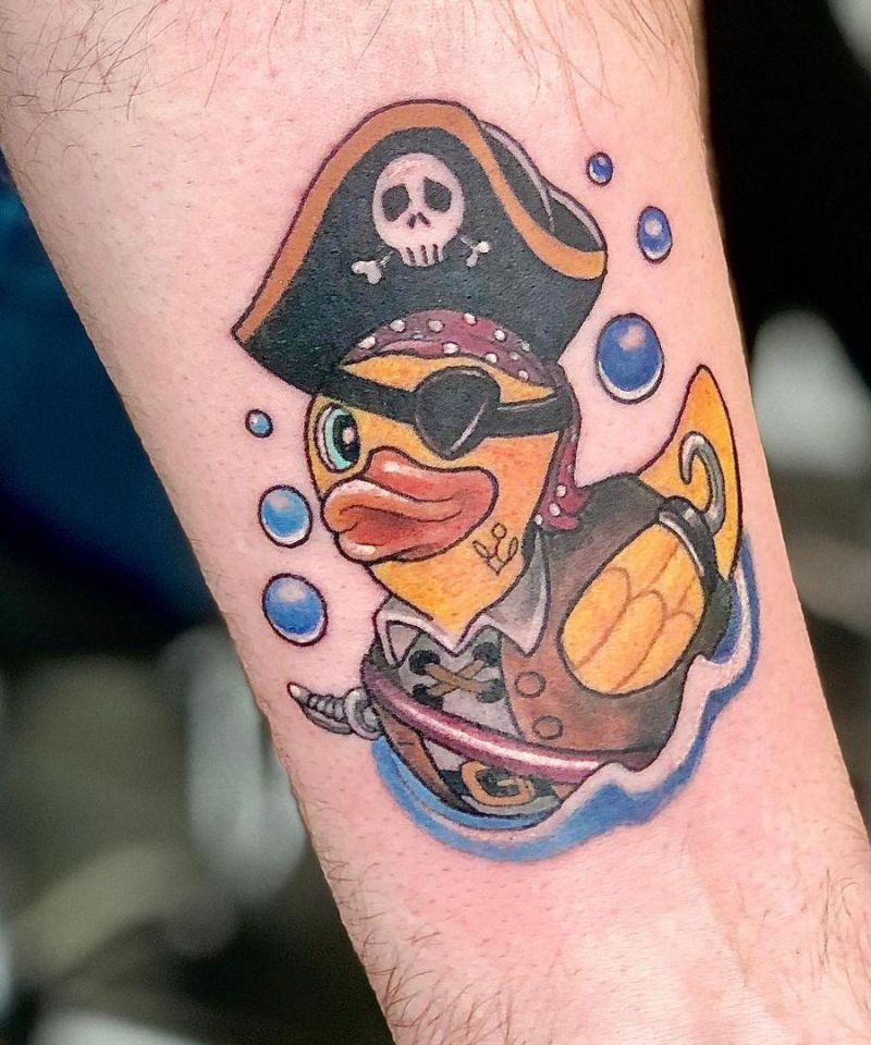 30 Cute Rubber Duck Tattoos You Can Copy