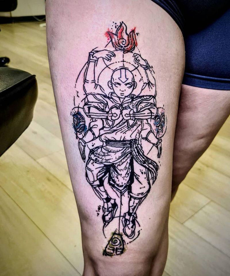 30 Unique Aang Tattoos to Inspire You